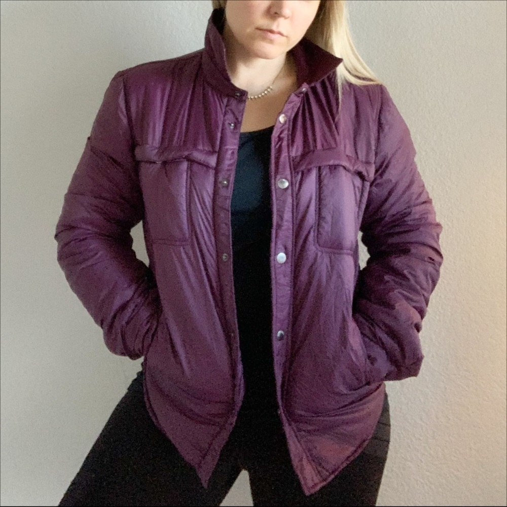 United Colors of Benetton Purple Puffer Jacket M